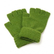 Lime Green Fingerless Gloves by Peace of Mind